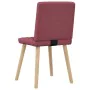 Sillas de comedor 4 unidades tela rojo tinto by , dining chairs - Ref: Foro24-3315224, Price: 199,31 €, Discount: %