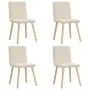 Dining chairs 4 units linen by , dining chairs - Ref: Foro24-3315232, Price: 207,94 €, Discount: %