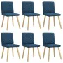 Esstischstühle, 6 Stück, blauer Stoff von , Essstühle - Ref: Foro24-3315499, Preis: 297,77 €, Rabatt: %