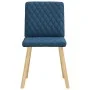 Sillas de comedor 6 unidades tela azul de , Sillas de comedor - Ref: Foro24-3315499, Precio: 297,73 €, Descuento: %