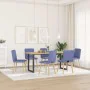 Sillas de comedor 6 uds tela azul jeans de , Sillas de comedor - Ref: Foro24-3315501, Precio: 297,73 €, Descuento: %