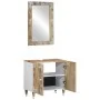 Set of 2-piece solid mango wood bathroom furniture by , Bathroom furniture - Ref: Foro24-3310135, Price: 156,44 €, Discount: %