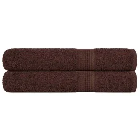 Zwei Handtücher aus 100% Baumwolle, braun, 100x200 cm, 600 g/m². von , Handtücher - Ref: Foro24-136770, Preis: 40,35 €, Rabat...