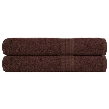 Zwei Handtücher aus 100% Baumwolle, braun, 100x200 cm, 600 g/m². von , Handtücher - Ref: Foro24-136770, Preis: 41,36 €, Rabat...