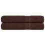 2 brown 100% cotton towels 100x200 cm 600 gsm by , Towels - Ref: Foro24-136770, Price: 40,35 €, Discount: %