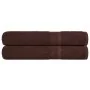 Zwei Handtücher aus 100% Baumwolle, braun, 100x200 cm, 600 g/m². von , Handtücher - Ref: Foro24-136770, Preis: 41,36 €, Rabat...