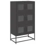 Aparador de acero negro 68x39x123 cm de , Aparadores - Ref: Foro24-853350, Precio: 129,03 €, Descuento: %