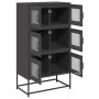 Schwarzer Stahlschrank 68x39x123 cm von , Sideboards - Ref: Foro24-853350, Preis: 129,03 €, Rabatt: %