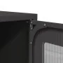 Aparador de acero negro 68x39x123 cm de , Aparadores - Ref: Foro24-853350, Precio: 129,03 €, Descuento: %