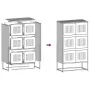 Schwarzer Stahlschrank 68x39x123 cm von , Sideboards - Ref: Foro24-853350, Preis: 129,03 €, Rabatt: %