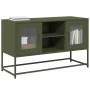Fernsehmöbel aus olivgrünem Stahl, 100,5x39x60,5 cm. von , TV-Möbel - Ref: Foro24-853384, Preis: 91,83 €, Rabatt: %