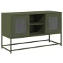Fernsehmöbel aus olivgrünem Stahl, 100,5x39x60,5 cm. von , TV-Möbel - Ref: Foro24-853384, Preis: 91,83 €, Rabatt: %