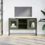 Mueble para TV de acero verde oliva 100,5x39x60,5 cm de , Muebles TV - Ref: Foro24-853384, Precio: 91,83 €, Descuento: %
