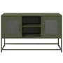 Fernsehmöbel aus olivgrünem Stahl, 100,5x39x60,5 cm. von , TV-Möbel - Ref: Foro24-853384, Preis: 91,83 €, Rabatt: %