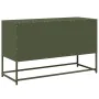 Fernsehmöbel aus olivgrünem Stahl, 100,5x39x60,5 cm. von , TV-Möbel - Ref: Foro24-853384, Preis: 91,83 €, Rabatt: %
