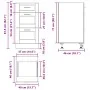 Unterschrank für die Küche in Porto Grau Sonoma aus Holzwerkstoffen. von , Küchenschränke - Ref: Foro24-854226, Preis: 85,27 ...