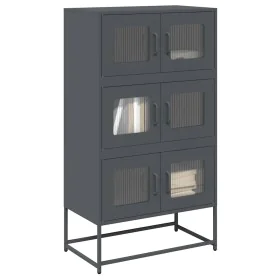 Anthracite gray steel sideboard 68x39x123 cm by , Sideboards - Ref: Foro24-853352, Price: 136,45 €, Discount: %