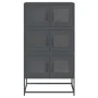 Anrichte aus anthrazitgrauem Stahl 68x39x123 cm von , Sideboards - Ref: Foro24-853352, Preis: 136,32 €, Rabatt: %