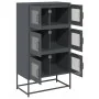 Anthracite gray steel sideboard 68x39x123 cm by , Sideboards - Ref: Foro24-853352, Price: 136,45 €, Discount: %
