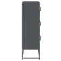 Anrichte aus anthrazitgrauem Stahl 68x39x123 cm von , Sideboards - Ref: Foro24-853352, Preis: 136,32 €, Rabatt: %