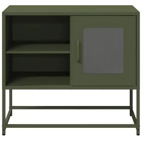 Fernsehmöbel aus olivgrünem Stahl, 68x39x60,5 cm. von , TV-Möbel - Ref: Foro24-853390, Preis: 78,14 €, Rabatt: %