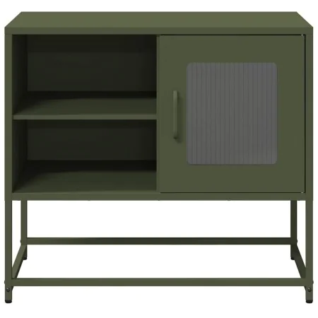 Fernsehmöbel aus olivgrünem Stahl, 68x39x60,5 cm. von , TV-Möbel - Ref: Foro24-853390, Preis: 78,14 €, Rabatt: %