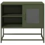 Fernsehmöbel aus olivgrünem Stahl, 68x39x60,5 cm. von , TV-Möbel - Ref: Foro24-853390, Preis: 78,14 €, Rabatt: %