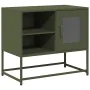 Fernsehmöbel aus olivgrünem Stahl, 68x39x60,5 cm. von , TV-Möbel - Ref: Foro24-853390, Preis: 78,14 €, Rabatt: %