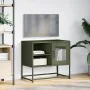 Fernsehmöbel aus olivgrünem Stahl, 68x39x60,5 cm. von , TV-Möbel - Ref: Foro24-853390, Preis: 78,14 €, Rabatt: %