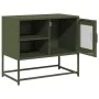 Fernsehmöbel aus olivgrünem Stahl, 68x39x60,5 cm. von , TV-Möbel - Ref: Foro24-853390, Preis: 78,14 €, Rabatt: %