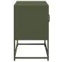Fernsehmöbel aus olivgrünem Stahl, 68x39x60,5 cm. von , TV-Möbel - Ref: Foro24-853390, Preis: 78,14 €, Rabatt: %