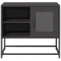 Black steel TV stand 68x39x60.5 cm by , TV Furniture - Ref: Foro24-853386, Price: 65,33 €, Discount: %
