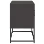 Black steel TV stand 68x39x60.5 cm by , TV Furniture - Ref: Foro24-853386, Price: 65,33 €, Discount: %