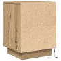 Mesilla de noche con luces LED roble artesanal 38x34x50 cm de , Mesitas de noche - Ref: Foro24-861299, Precio: 57,14 €, Descu...