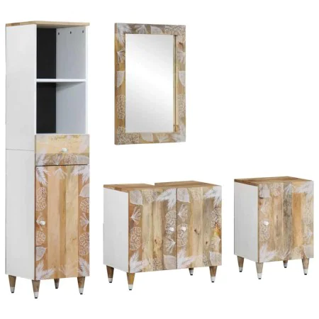 Conjunto de muebles de baño 4 piezas madera maciza de mango von , Badezimmermöbel - Ref: Foro24-3310137, Preis: 326,08 €, Rab...