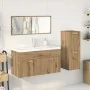 4-teiliges Badezimmermöbelset aus Eichen-Ingenieurholz. von , Badezimmermöbel - Ref: Foro24-3328918, Preis: 373,53 €, Rabatt: %