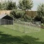 Hundehütte im Freien mit Gehege 8x2x1,5 m aus verzinktem Stahl. von , Hundehütten - Ref: Foro24-3329239, Preis: 248,67 €, Rab...
