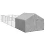 Outdoor dog kennel with enclosure 8x2x1.5 m galvanized steel by , Dog kennels - Ref: Foro24-3329239, Price: 248,67 €, Discoun...