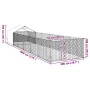 Hundehütte im Freien mit Gehege 8x2x1,5 m aus verzinktem Stahl. von , Hundehütten - Ref: Foro24-3329239, Preis: 248,67 €, Rab...