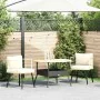 Garden armchairs with cushions 2 units synthetic natural rattan by , Garden chairs - Ref: Foro24-3328657, Price: 221,31 €, Di...
