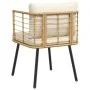Gartensofas mit Kissen, 2 Stück, aus synthetischem Rattan in Naturfarbe. von , Gartenstühle - Ref: Foro24-3328657, Preis: 221...