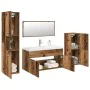 5-teiliges Badezimmermöbelset aus gealtertem Holzwerkstoff von , Badezimmermöbel - Ref: Foro24-3328913, Preis: 436,93 €, Raba...