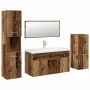 5-teiliges Badezimmermöbelset aus gealtertem Holzwerkstoff von , Badezimmermöbel - Ref: Foro24-3328913, Preis: 436,93 €, Raba...