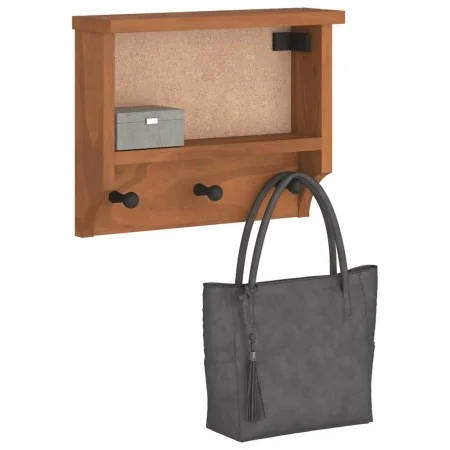 SANDNES wall coat rack 45x12x35 cm solid pine wood by , Hat and coat racks - Ref: Foro24-4010451, Price: 25,65 €, Discount: %