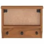 SANDNES wall coat rack 45x12x35 cm solid pine wood by , Hat and coat racks - Ref: Foro24-4010451, Price: 25,65 €, Discount: %