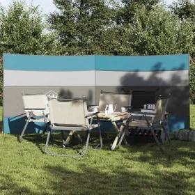 Cortaviento de camping impermeable azul 340x130 cm by , Windbreaks - Ref: Foro24-4009658, Price: 28,74 €, Discount: %
