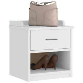 Banco de recibidor SANDNES madera maciza pino blanco 45x40x50cm by , Benches for halls and storage - Ref: Foro24-4010447, Pri...