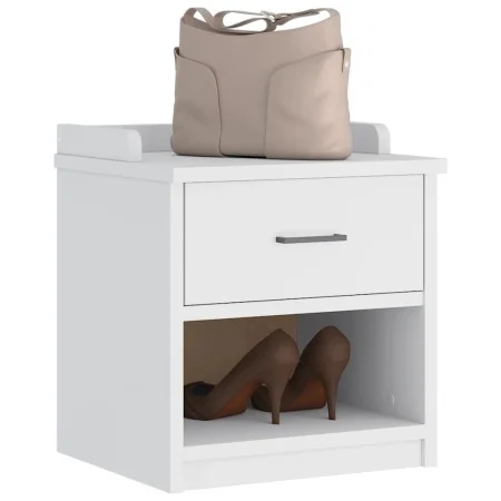 Banco de recibidor SANDNES madera maciza pino blanco 45x40x50cm by , Benches for halls and storage - Ref: Foro24-4010447, Pri...