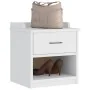 Banco de recibidor SANDNES madera maciza pino blanco 45x40x50cm by , Benches for halls and storage - Ref: Foro24-4010447, Pri...