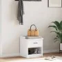 Banco de recibidor SANDNES madera maciza pino blanco 45x40x50cm by , Benches for halls and storage - Ref: Foro24-4010447, Pri...